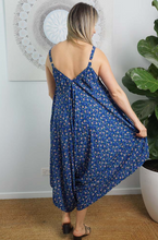 Load image into Gallery viewer, Boho Jumpsuit Starflower Print
