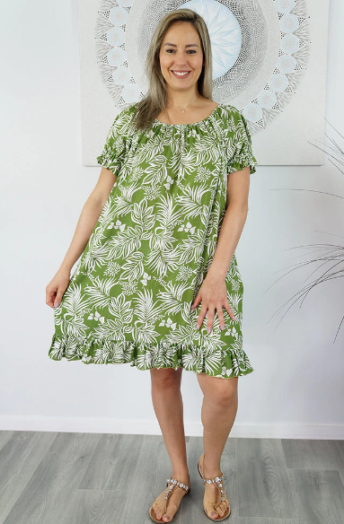 Diva Dress Forest Print