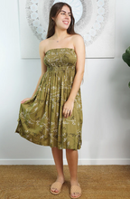 Load image into Gallery viewer, Short Smock Dress Sari Print
