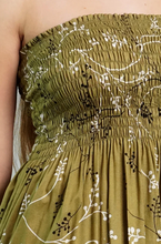 Load image into Gallery viewer, Short Smock Dress Sari Print
