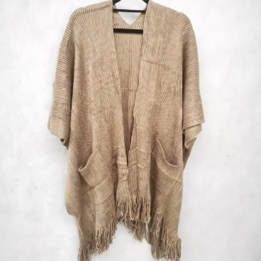 Knitted Cape with Pockets