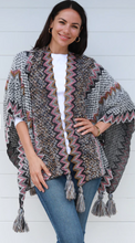 Load image into Gallery viewer, Knitted Cape / Wrap Scarf
