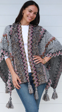 Load image into Gallery viewer, Knitted Cape / Wrap Scarf
