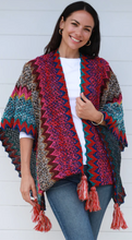 Load image into Gallery viewer, Knitted Cape / Wrap Scarf
