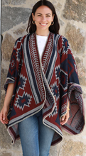 Load image into Gallery viewer, Knitted Cape / Wrap Scarf
