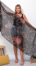 Load image into Gallery viewer, Large Cotton Feel Scarf Ring Print
