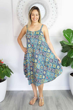 Load image into Gallery viewer, Mid Length Montego Dress Tijuana Print
