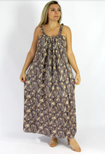 Load image into Gallery viewer, Long Magnum Dress Calcutta Print
