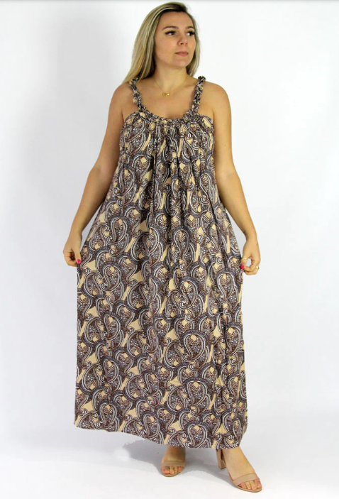 Long Magnum Dress Calcutta Print