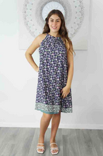 Load image into Gallery viewer, Short Chloe Dress Dahlia Print
