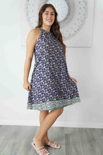 Load image into Gallery viewer, Short Chloe Dress Dahlia Print
