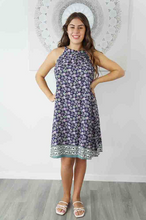 Load image into Gallery viewer, Short Chloe Dress Dahlia Print

