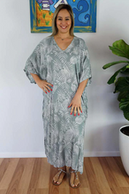 Load image into Gallery viewer, Long Kaftan Dress Palm Cove Print
