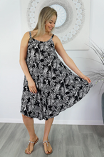 Load image into Gallery viewer, Mid Length Montego Dress Forest Print
