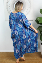 Load image into Gallery viewer, Premium Long Kaftan Dress Kavieng Print
