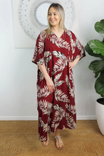 Load image into Gallery viewer, Premium Long Kaftan Dress Maui Print
