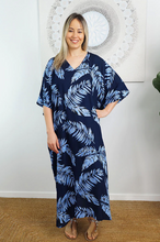 Load image into Gallery viewer, Premium Long Kaftan Dress Maui Print
