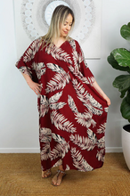 Load image into Gallery viewer, Premium Long Kaftan Dress Maui Print
