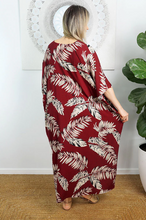 Load image into Gallery viewer, Premium Long Kaftan Dress Maui Print
