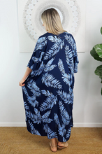 Load image into Gallery viewer, Premium Long Kaftan Dress Maui Print
