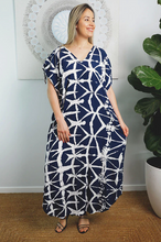 Load image into Gallery viewer, Cold Shoulder Mykonos Dress Hampshire Print
