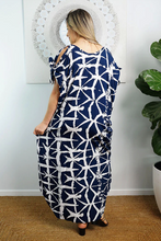 Load image into Gallery viewer, Cold Shoulder Mykonos Dress Hampshire Print
