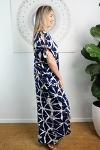 Load image into Gallery viewer, Cold Shoulder Mykonos Dress Hampshire Print
