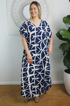 Load image into Gallery viewer, Cold Shoulder Mykonos Dress Hampshire Print
