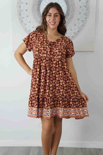 Load image into Gallery viewer, Kiki Baby Doll Dress Dahlia Print

