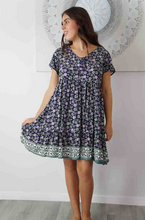 Load image into Gallery viewer, Kiki Baby Doll Dress Dahlia Print
