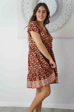 Load image into Gallery viewer, Kiki Baby Doll Dress Dahlia Print
