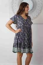 Load image into Gallery viewer, Kiki Baby Doll Dress Dahlia Print
