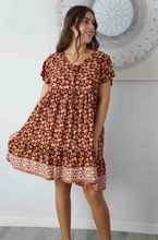 Load image into Gallery viewer, Kiki Baby Doll Dress Dahlia Print
