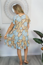 Load image into Gallery viewer, Kiki Baby Doll Dress Leaves Print
