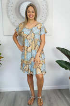 Load image into Gallery viewer, Kiki Baby Doll Dress Leaves Print

