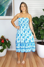 Load image into Gallery viewer, Short Smock Dress Roses Print
