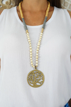 Load image into Gallery viewer, Banyan Pendant and Beads Necklace
