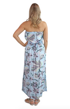 Load image into Gallery viewer, Long Tube Dress Lyrebird Print
