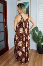 Load image into Gallery viewer, Long Magnum Dress Orchids Print
