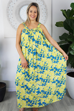 Load image into Gallery viewer, Long Magnum Dress Spot Flower Print

