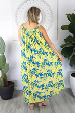 Load image into Gallery viewer, Long Magnum Dress Spot Flower Print

