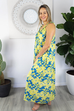 Load image into Gallery viewer, Long Magnum Dress Spot Flower Print
