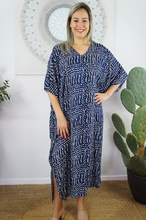 Load image into Gallery viewer, Long Kaftan Dress Jellybean Print
