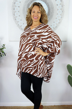 Load image into Gallery viewer, Short Tunic Zebra Print

