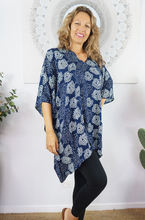 Load image into Gallery viewer, Short Tunic Sunflower Print
