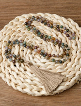 Load image into Gallery viewer, Hand Knotted Semi-Precious Stone Bead Long Necklace
