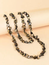 Load image into Gallery viewer, Hand Knotted Shell Bead Long Necklace
