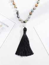 Load image into Gallery viewer, Hand Knotted Semi-Precious Stone Bead Long Necklace
