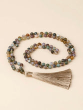 Load image into Gallery viewer, Hand Knotted Semi-Precious Stone Bead Long Necklace
