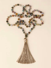 Load image into Gallery viewer, Hand Knotted Semi-Precious Stone Bead Long Necklace
